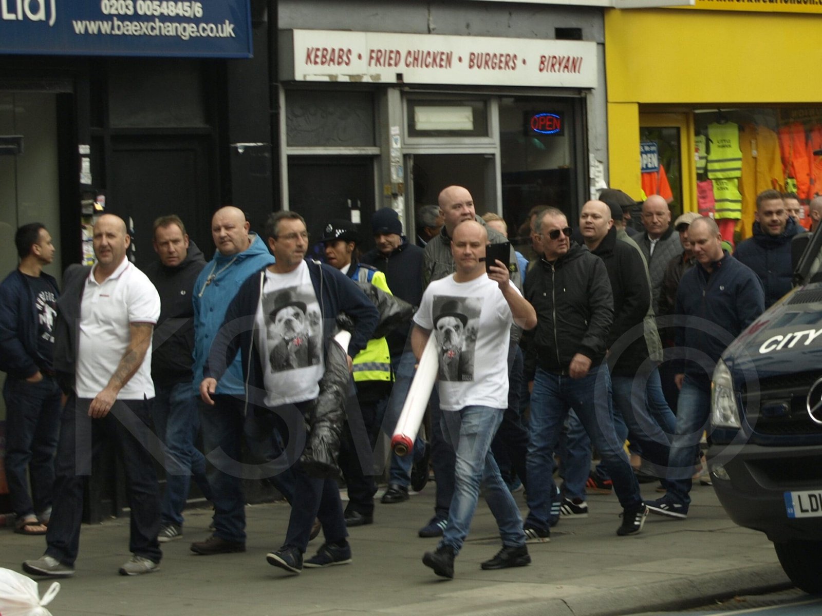 Anti fascist and community anger at fascist provocation in Whitechapel