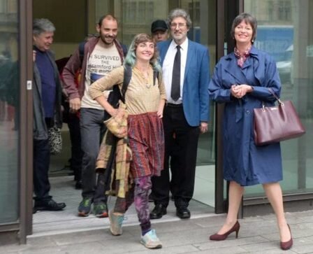 Scuffles break out after YouTube star is found guilty of denying Holocaust
