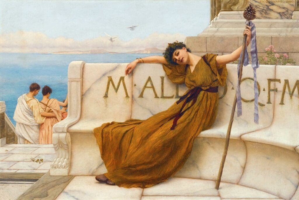 A Priestess Of Bacchus (1890)
