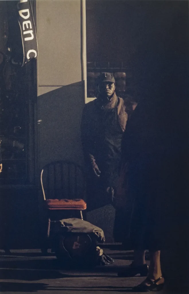 Saul Leiter Shoeshine Man, New York, 1950