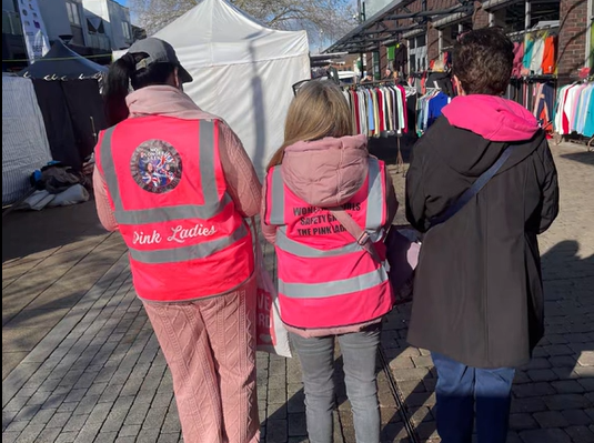Soft, pink branding, hard-right politics