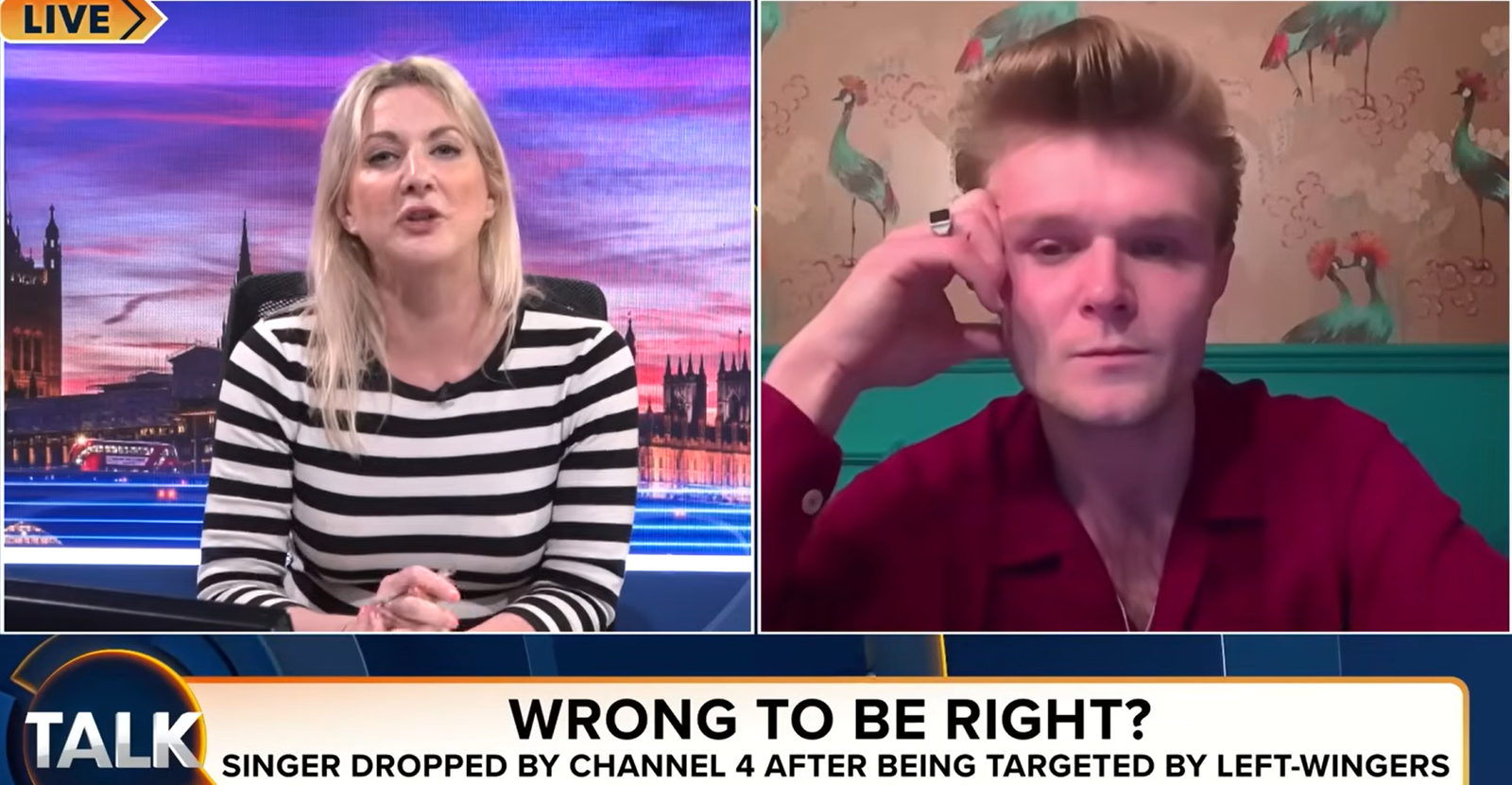 Talk TV presenter attacks ‘very left wing, relentless’ Searchlight