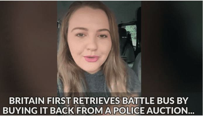 Ashlea Simon proclaims victory over Britain First battle bus