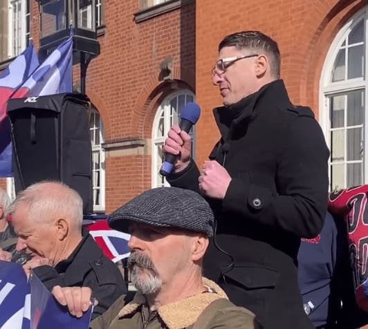 Patriotic Alternative rally Nuneaton 28 March 2026