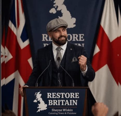 Shane Wiskin Independent candidate aka restor Britain
